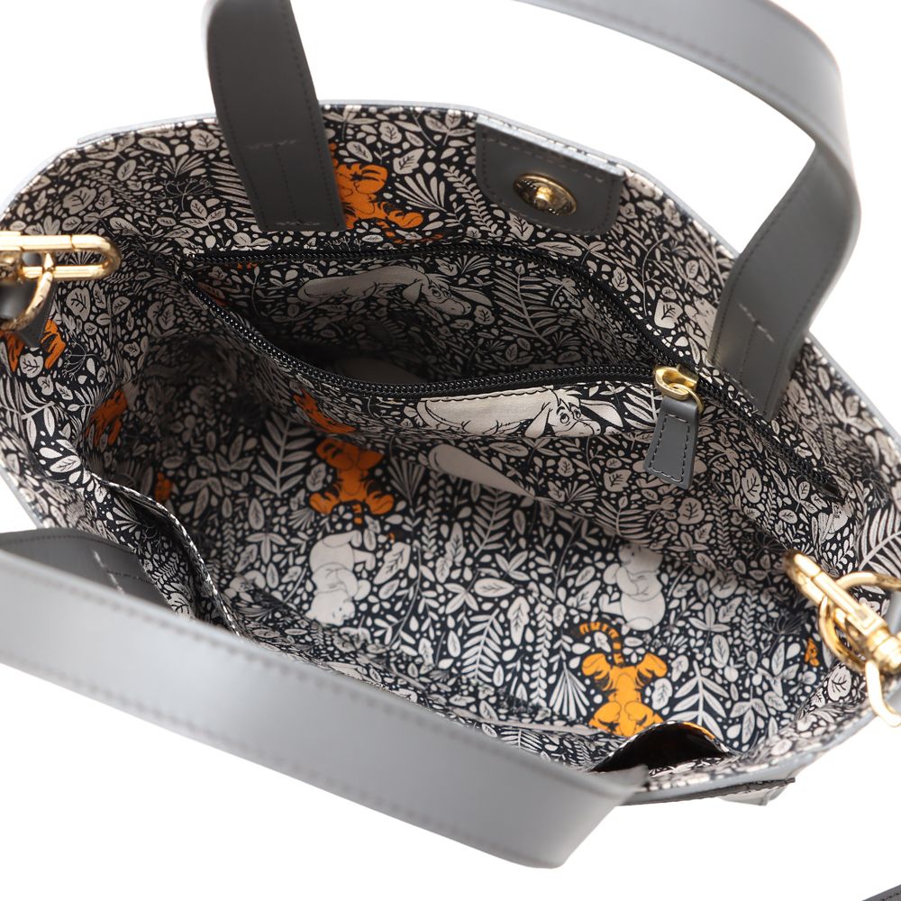 Plus Anq(プラスアンク)  「くまのプーさん」ティガー デザイン レザートートバッグ 婦人用