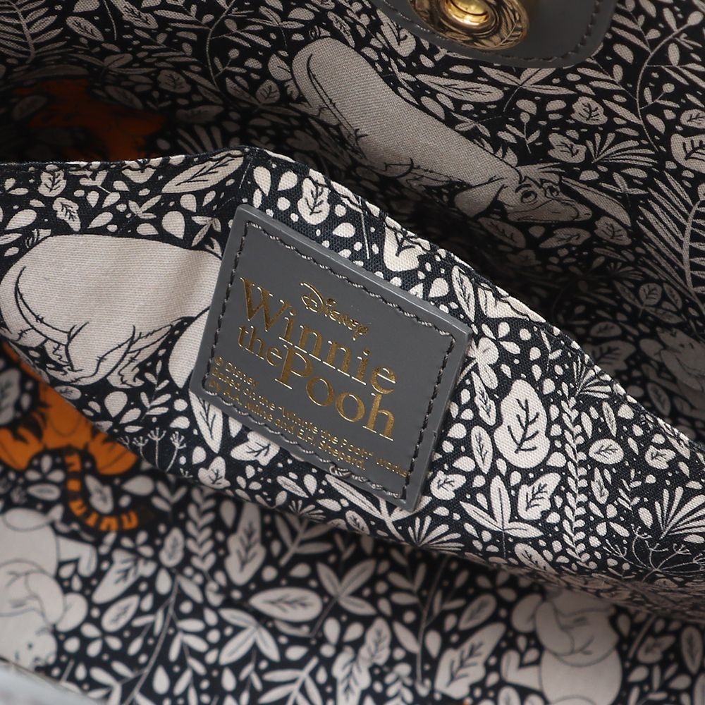 Plus Anq(プラスアンク)  「くまのプーさん」ティガー デザイン レザートートバッグ 婦人用