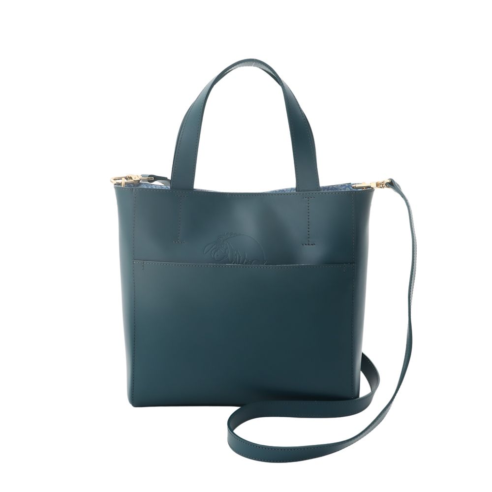 Plus Anq(プラスアンク) 「くまのプーさん」イーヨー デザイン レザートートバッグ 婦人用