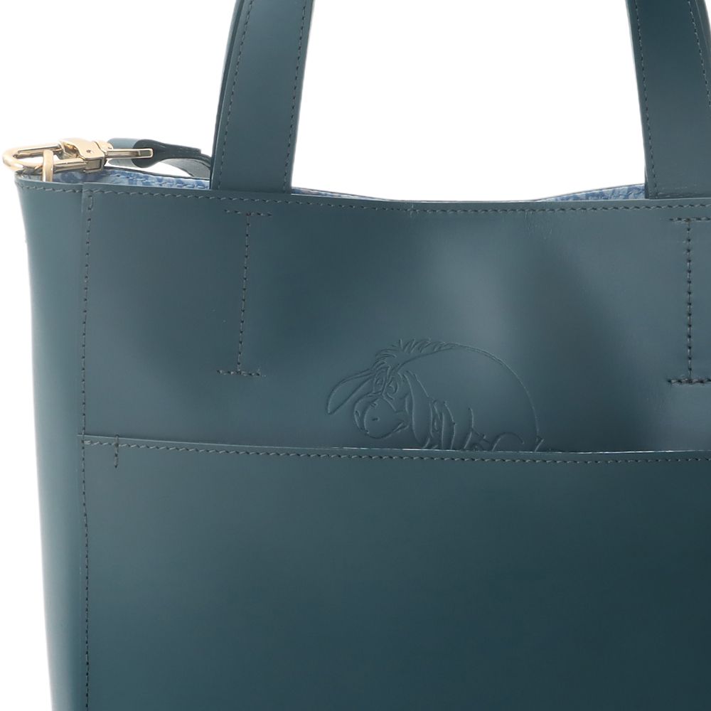 Plus Anq(プラスアンク) 「くまのプーさん」イーヨー デザイン レザートートバッグ 婦人用