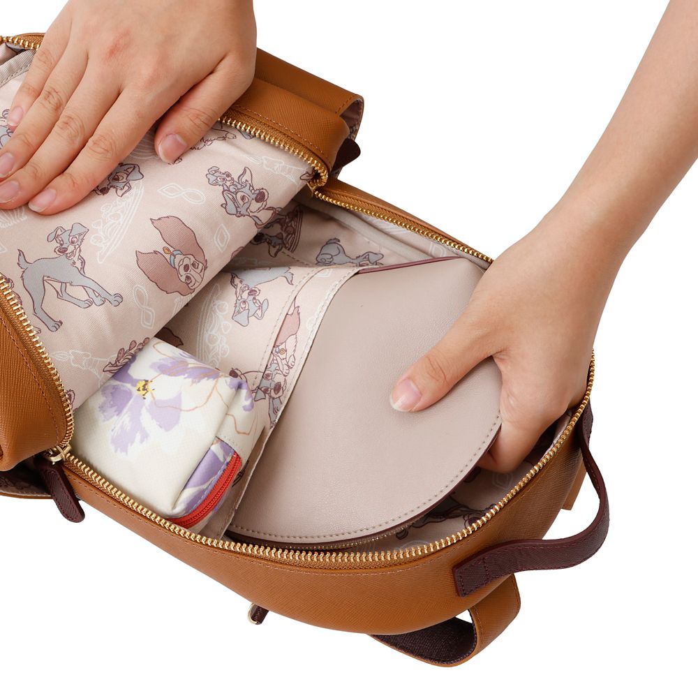 Plus Anq(プラスアンク)  レザー ミニリュック 『わんわん物語』デザイン 数量限定