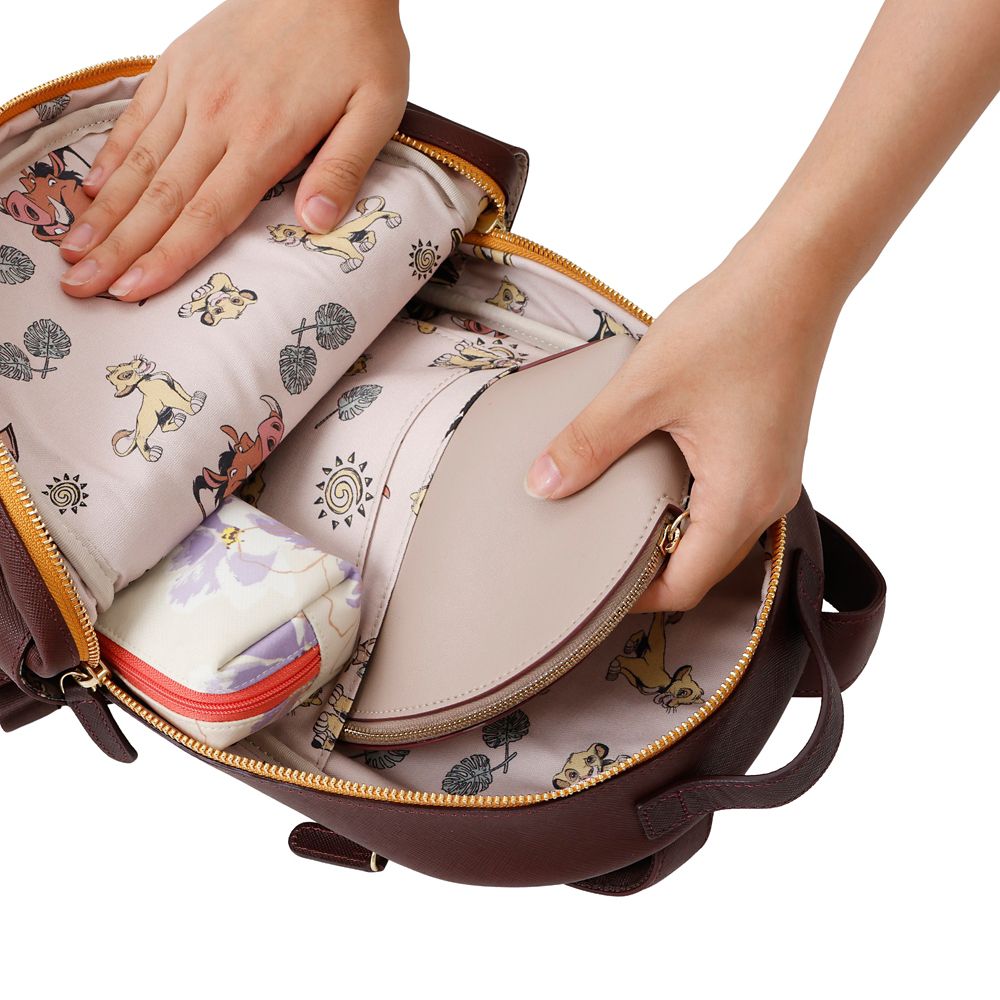 Plus Anq(プラスアンク)  レザー ミニリュック 『ライオン・キング』デザイン 数量限定