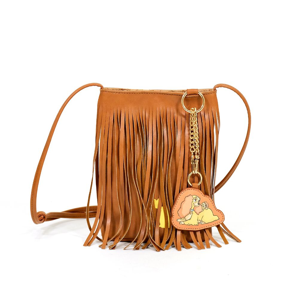 Plus Anq(プラスアンク)  『わんわん物語』 レディ デザイン フリンジショルダーバッグ&チャーム