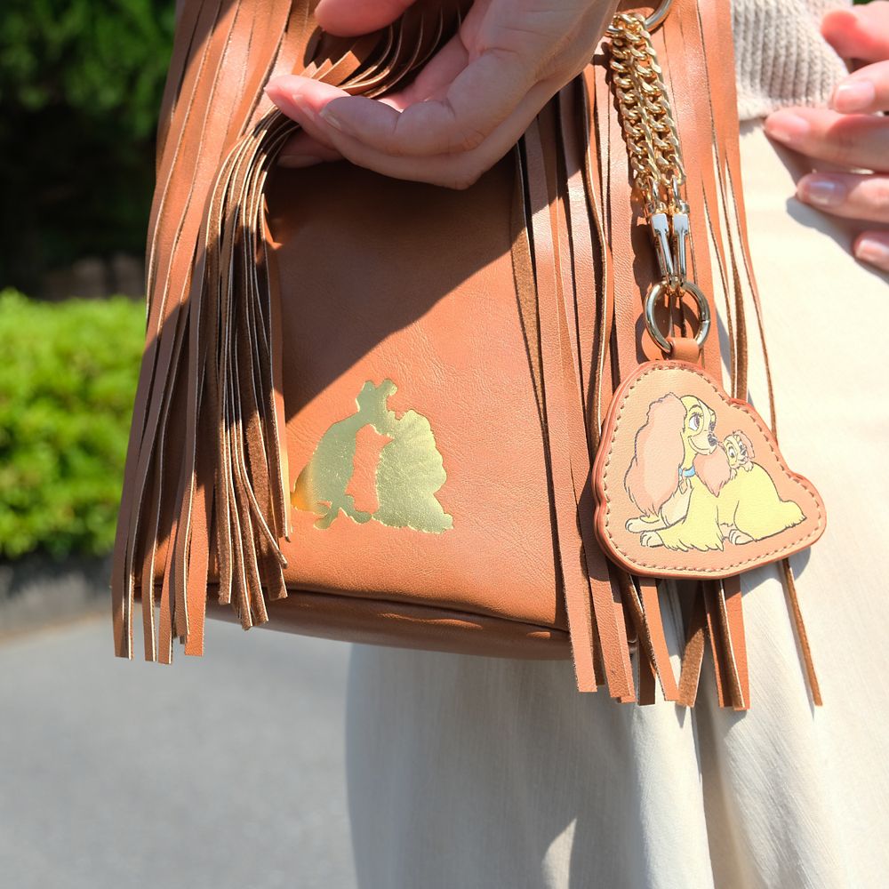 Plus Anq(プラスアンク)  『わんわん物語』 レディ デザイン フリンジショルダーバッグ&チャーム