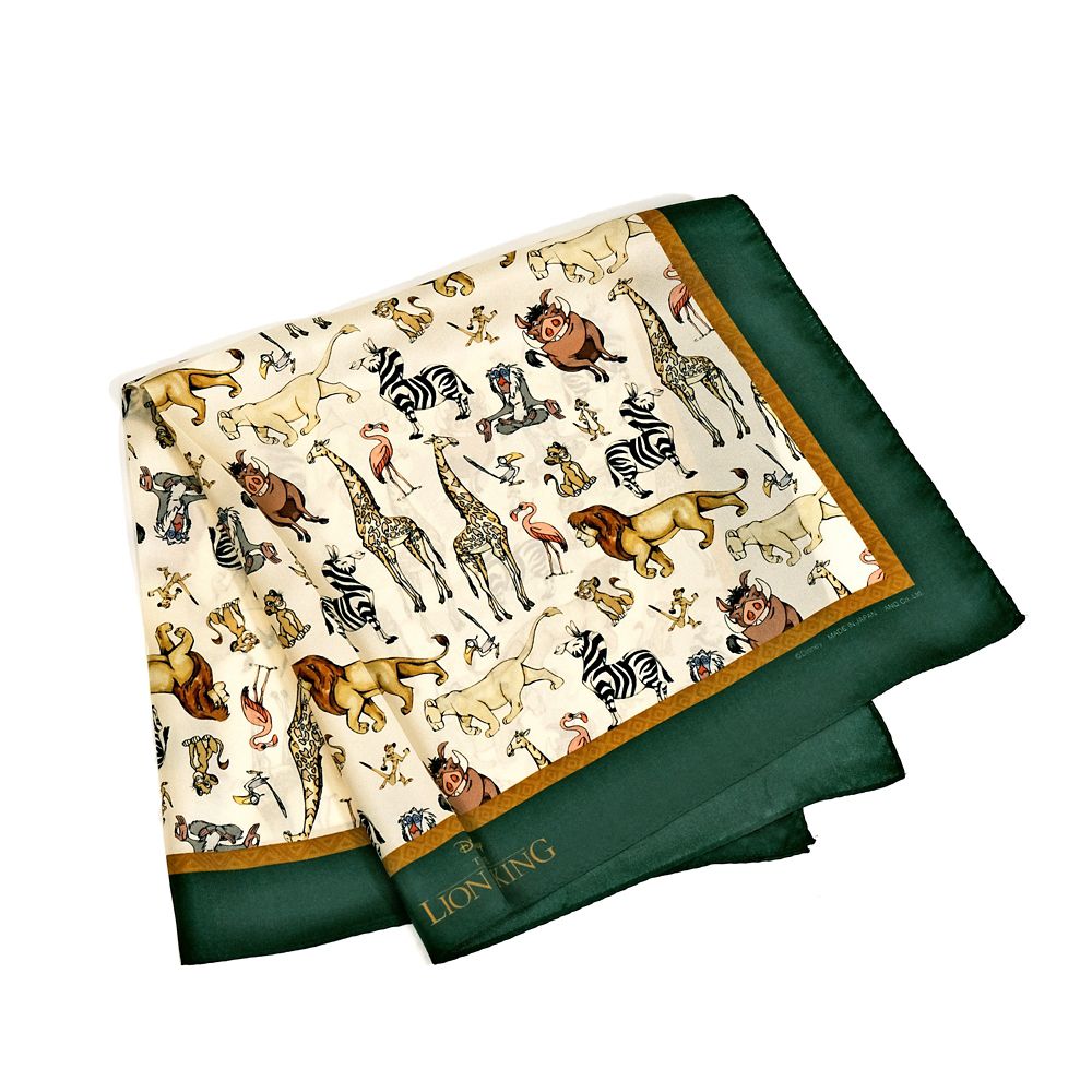 Plus Anq(プラスアンク) ライオン・キング デザイン シルクスカーフ