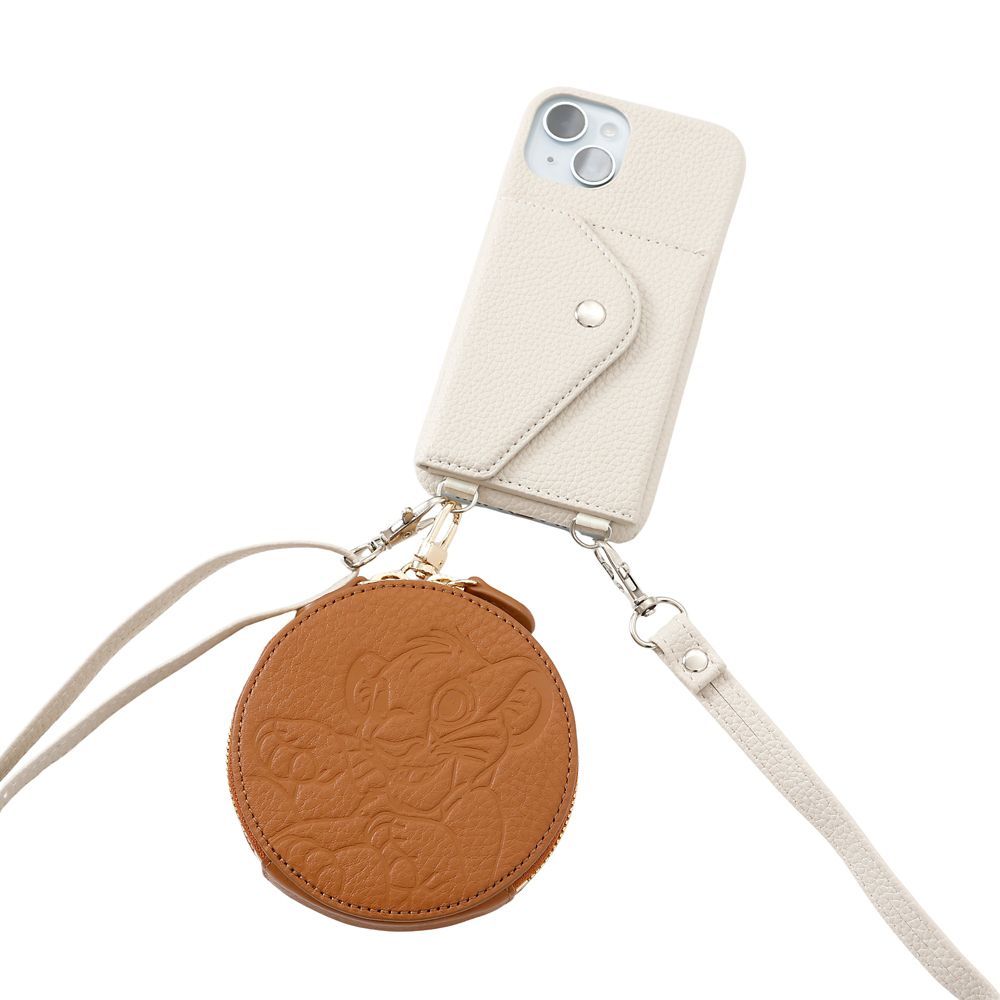 【Plus Anq(プラスアンク)】ライオン・キング/シンバ/ デザイン レザーラウンドポーチ