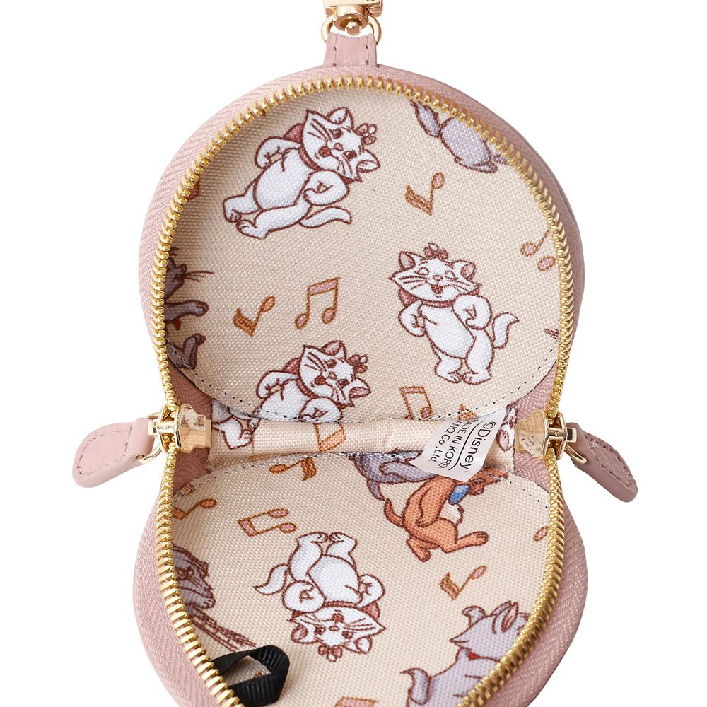 Plus Anq(プラスアンク)】 おしゃれキャット/マリー デザイン レザーラウンドポーチ