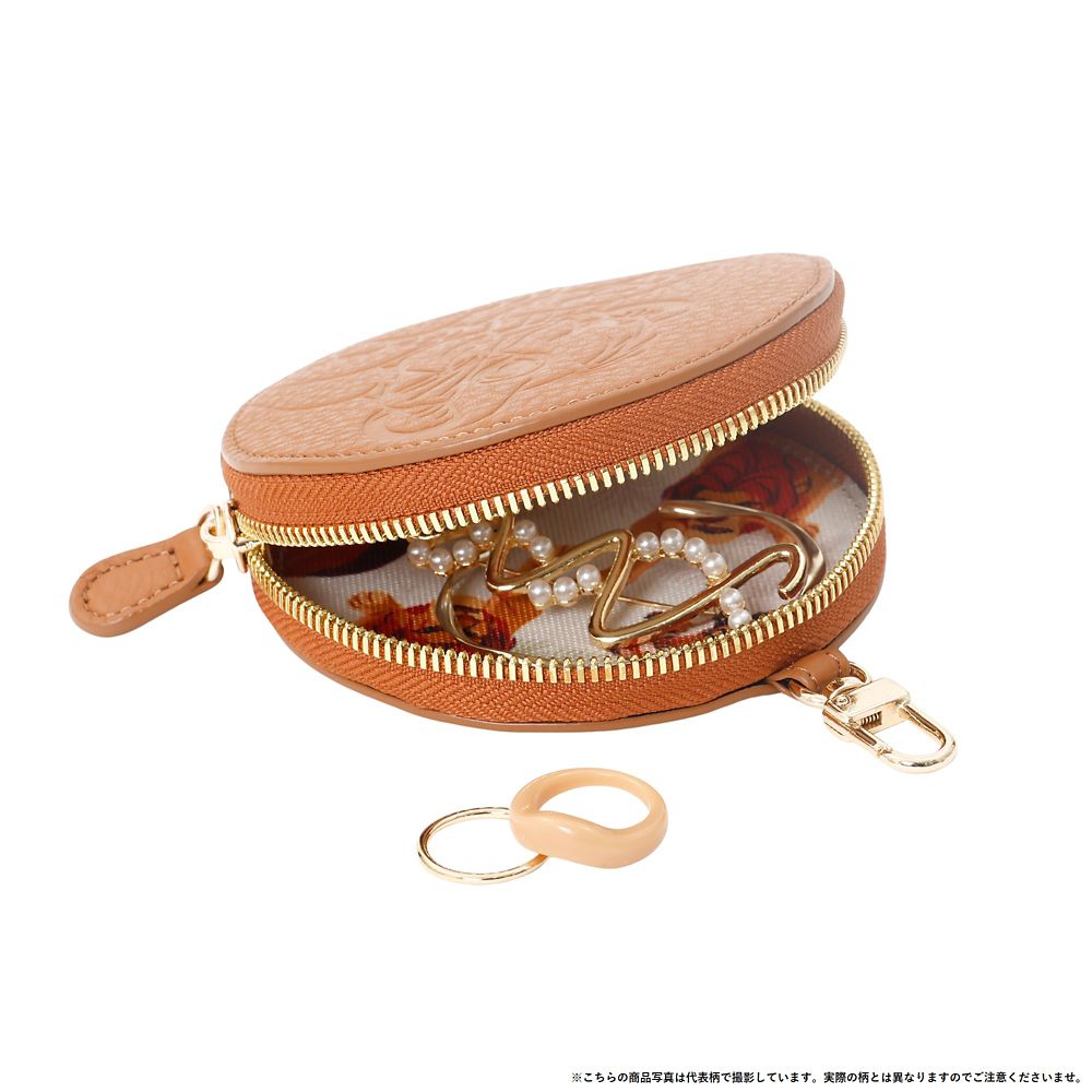 【Plus Anq(プラスアンク)】 くまのプーさん/プー/ティガー デザイン レザーラウンドポーチ