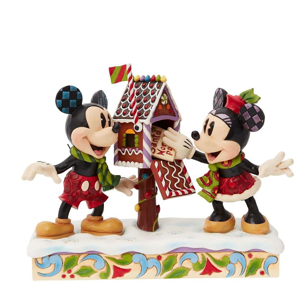 公式】ディズニーストア.jp | 【enesco】ミッキー＆ミニー フィギュア クリスマスレター クリスマス DISNEY TRADITIONS