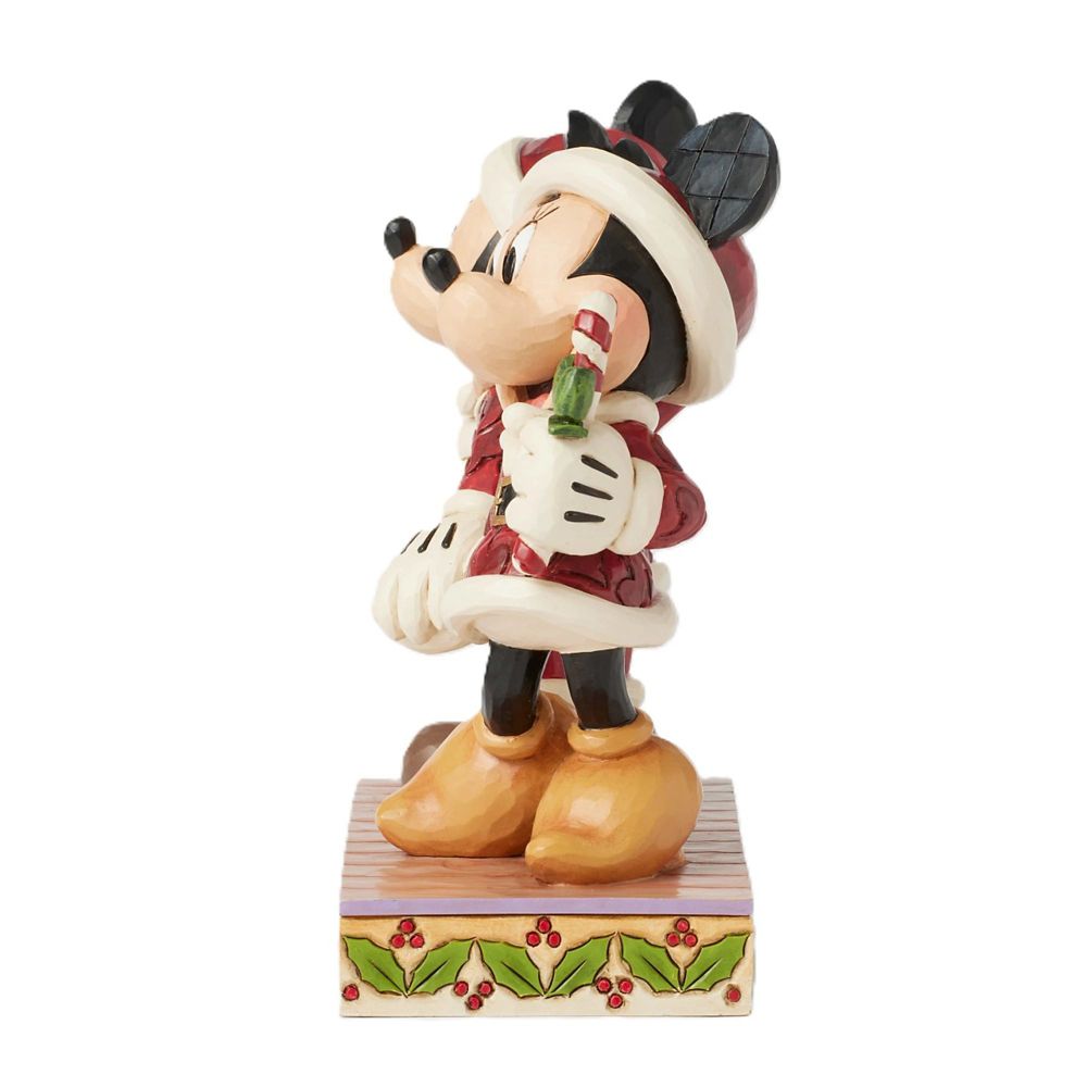 【enesco】ミッキー＆ミニー フィギュア スティックキャンディー クリスマス DISNEY TRADITIONS