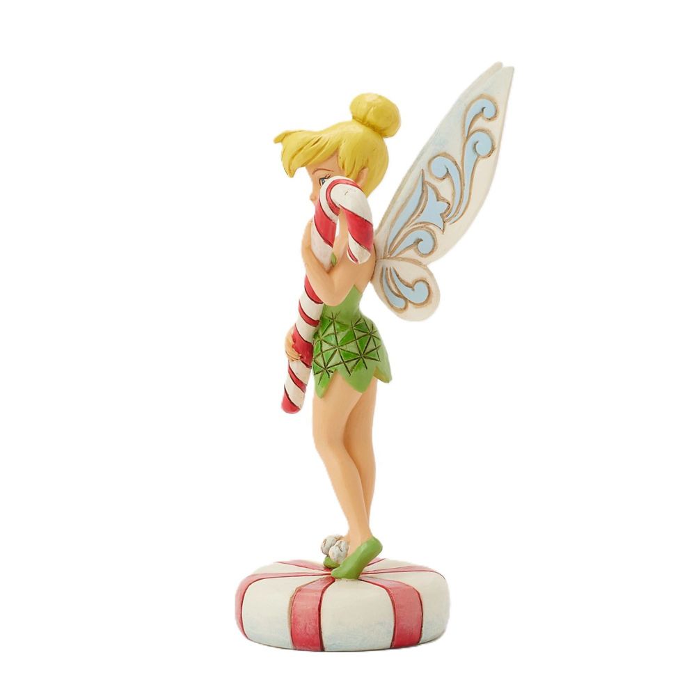 【enesco】ティンカー・ベル フィギュア スティックキャンディー クリスマス DISNEY TRADITIONS