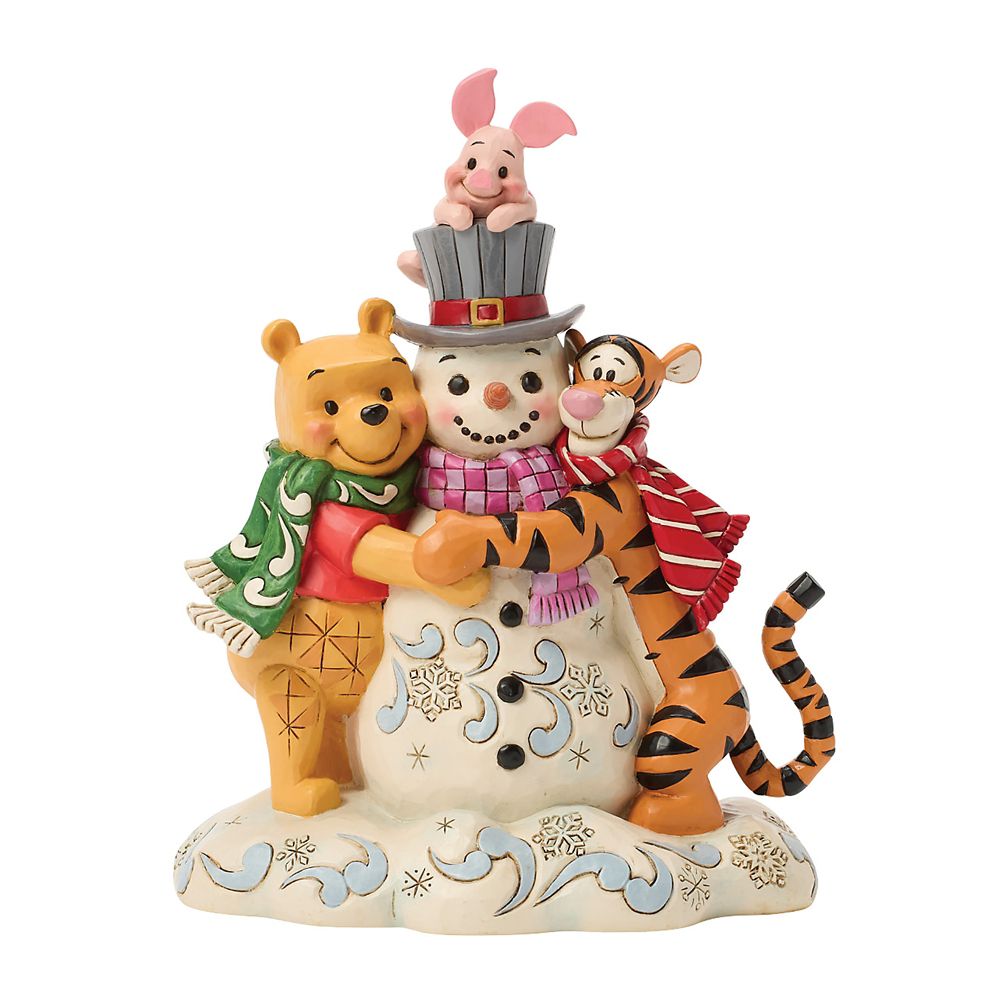 【enesco】プーさん＆フレンズ with スノーマン DISNEY TRADITIONS