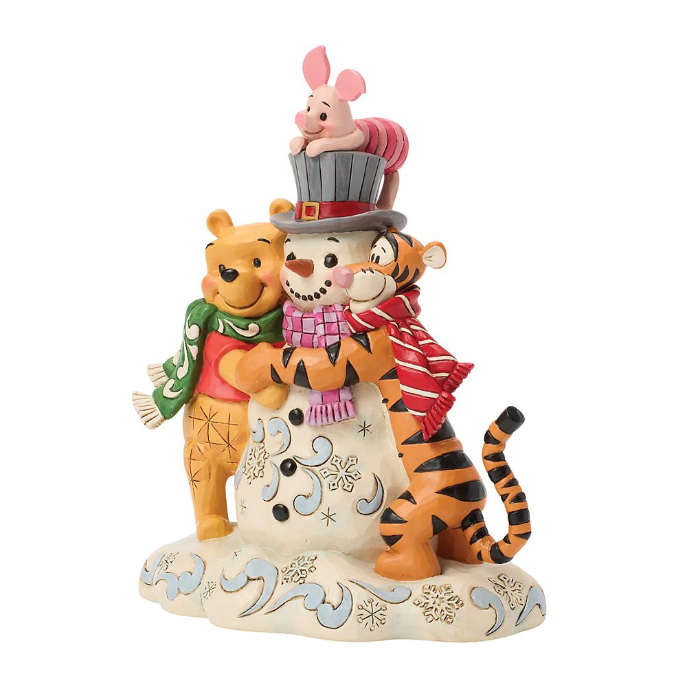 【enesco】プーさん＆フレンズ with スノーマン DISNEY TRADITIONS