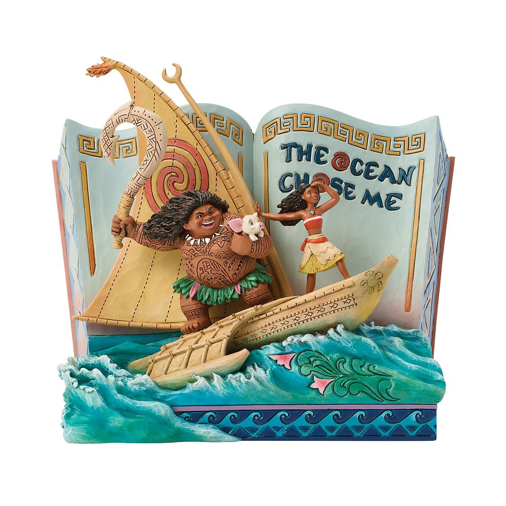 【enesco】モアナと伝説の海 フィギュア ストーリーブック DISNEY TRADITIONS