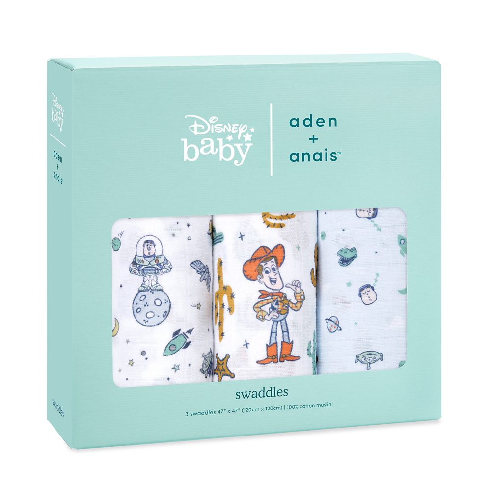 【aden + anais】toy story 3-pack classic swaddles