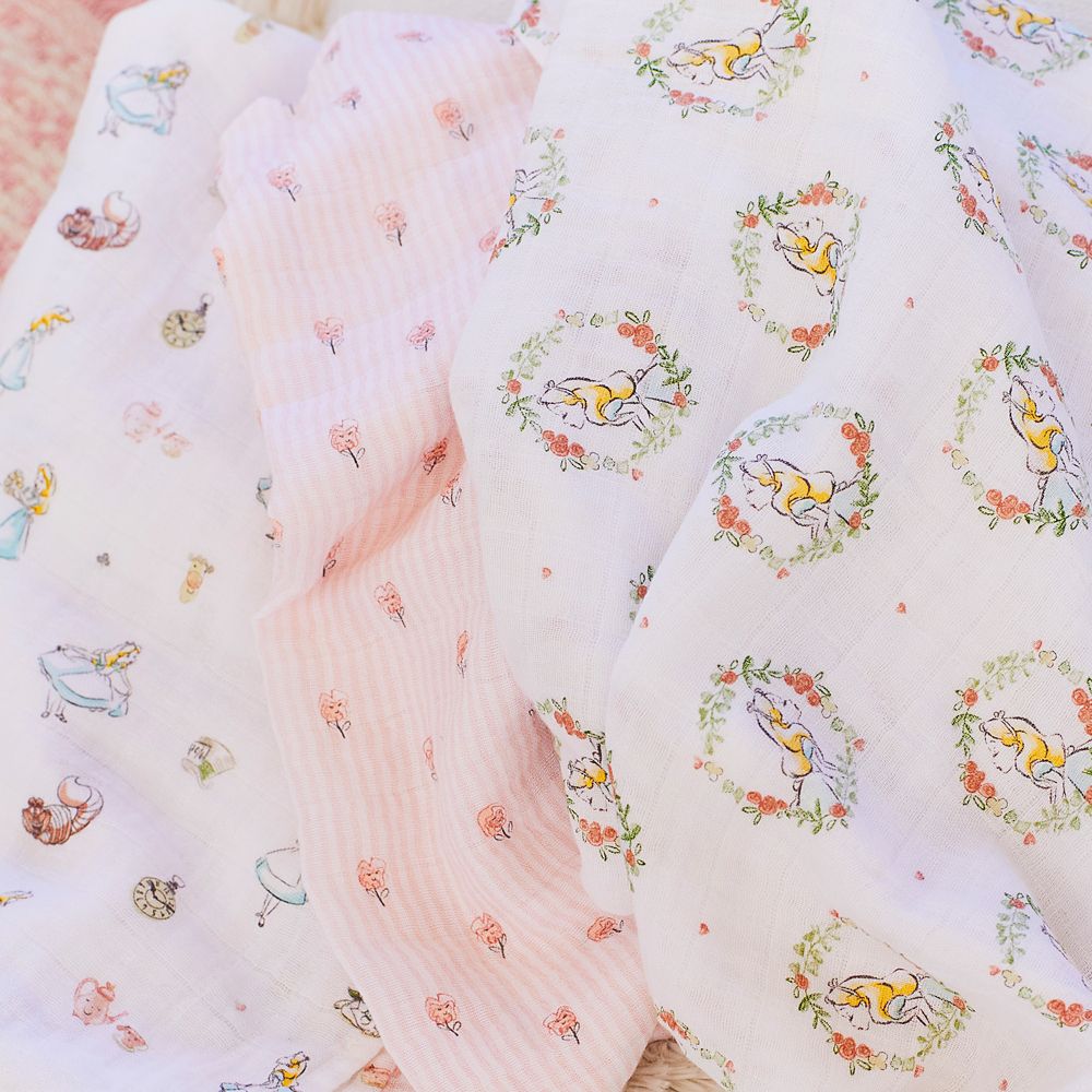 【aden + anais】alice in wonderland 3-pack classic swaddles