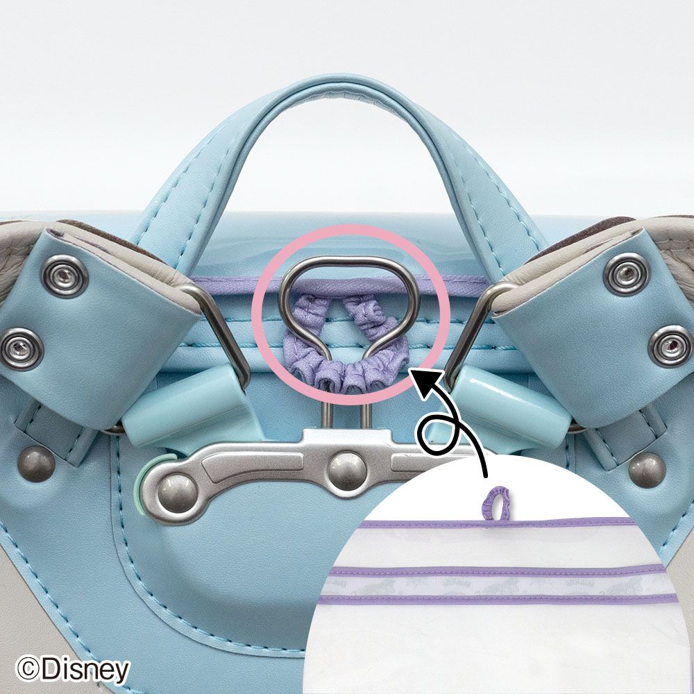 ランドセルカバー 透明 らんらんCAP ハーフ＆ハーフ ディズニー ラプンツェル WD-124