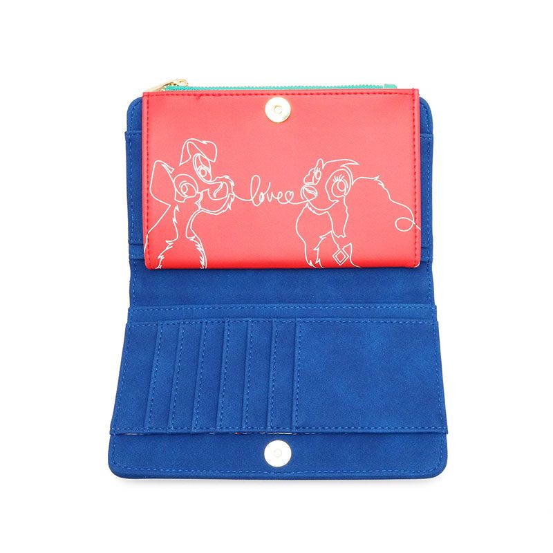 公式 ショップディズニー 送料無料 Loungefly レディ トランプ ウォレット わんわん物語