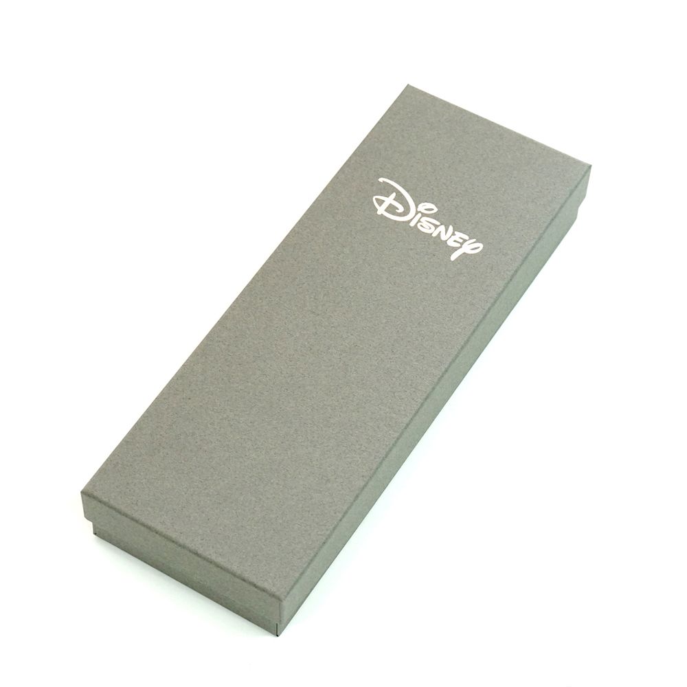 ディズニー／ネクタイ＆タイバー 　(ミッキーシルエット柄&times;ミツマル/プレシオサ)　BOX付)