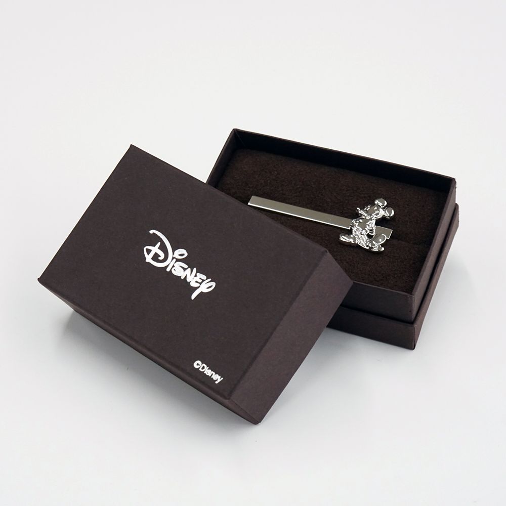 ディズニー／タイバー (ミッキーモチーフ　シルバー　BOX付)