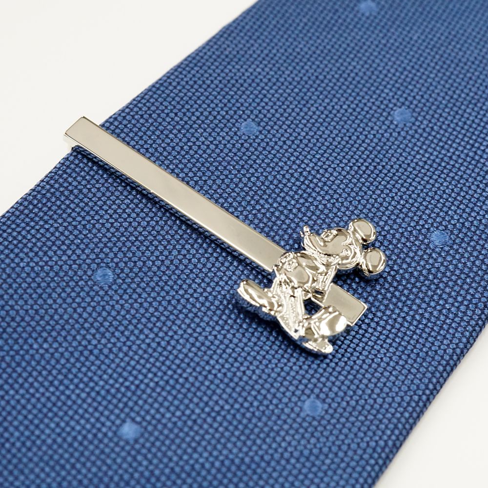 ディズニー／タイバー (ミッキーモチーフ　シルバー　BOX付)