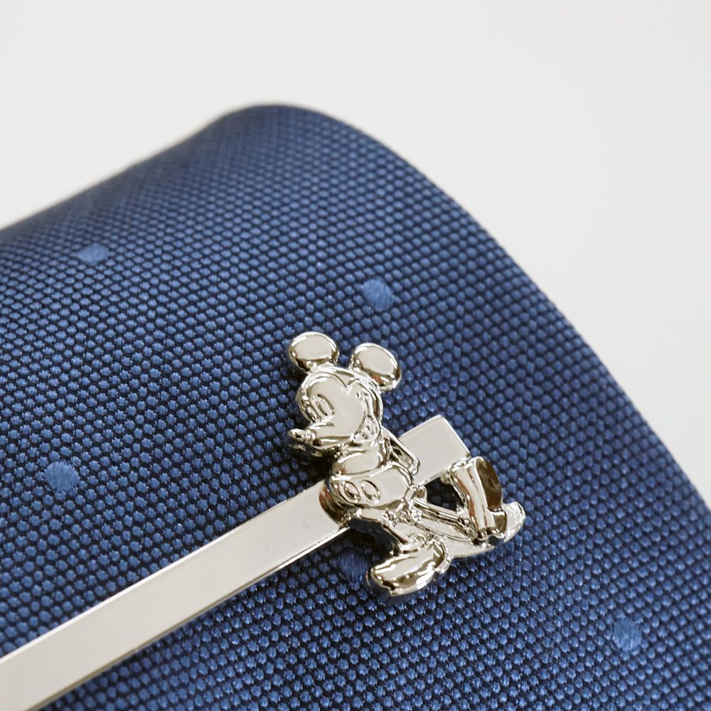 ディズニー／タイバー (ミッキーモチーフ　シルバー　BOX付)