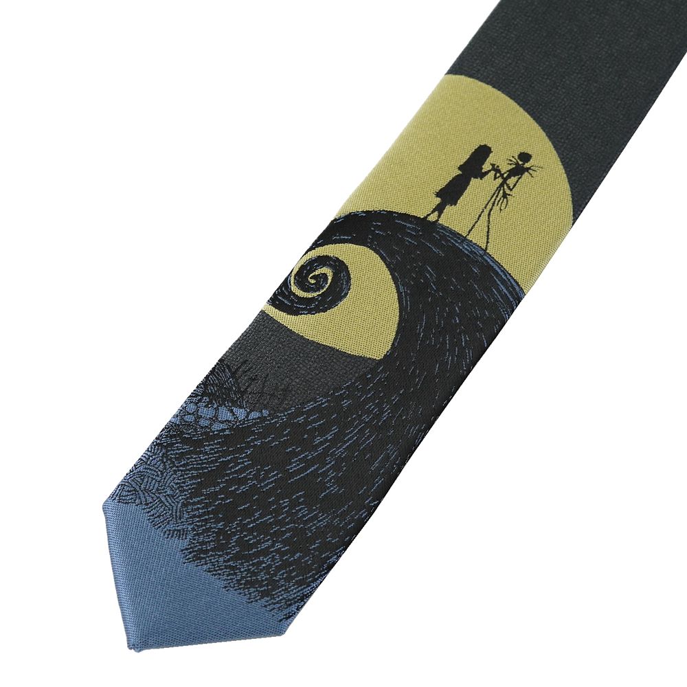 BOOK型BOX入りネクタイ   ナイトメアー ビフォア クリスマス 無地総柄