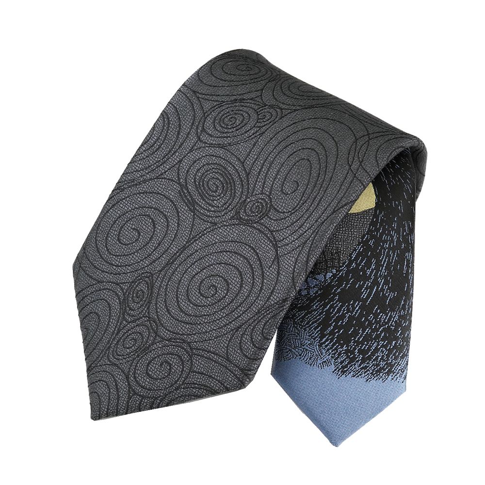 BOOK型BOX入りネクタイ   ナイトメアー ビフォア クリスマス 無地総柄