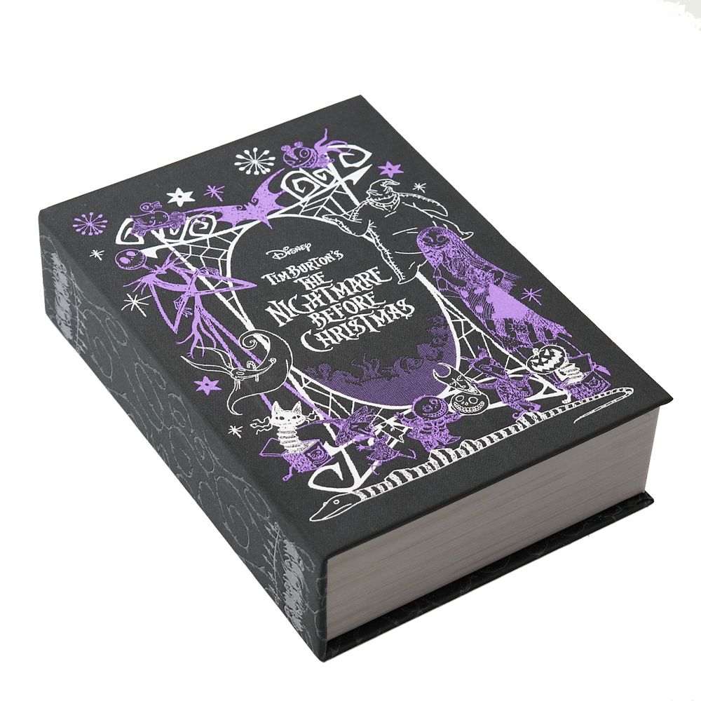 BOOK型BOX入りネクタイ   ナイトメアー ビフォア クリスマス 無地総柄