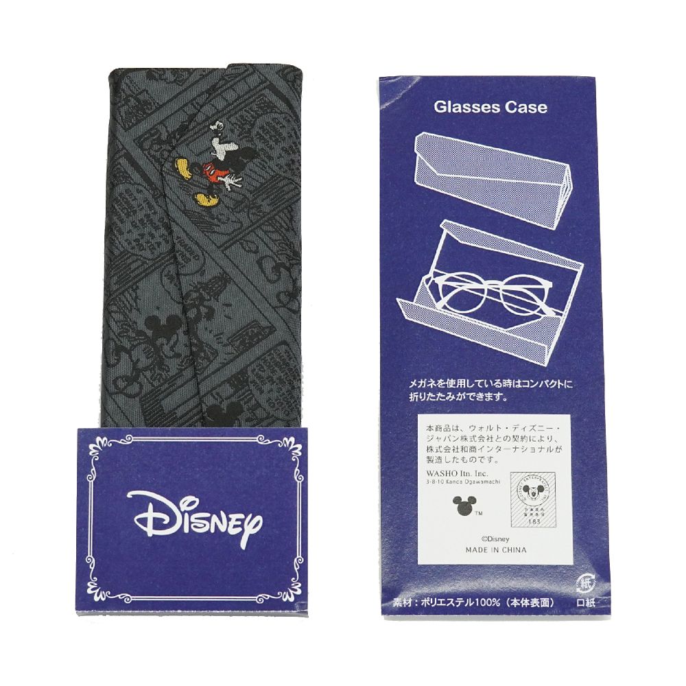ディズニー メガネケース ミッキー コミック柄