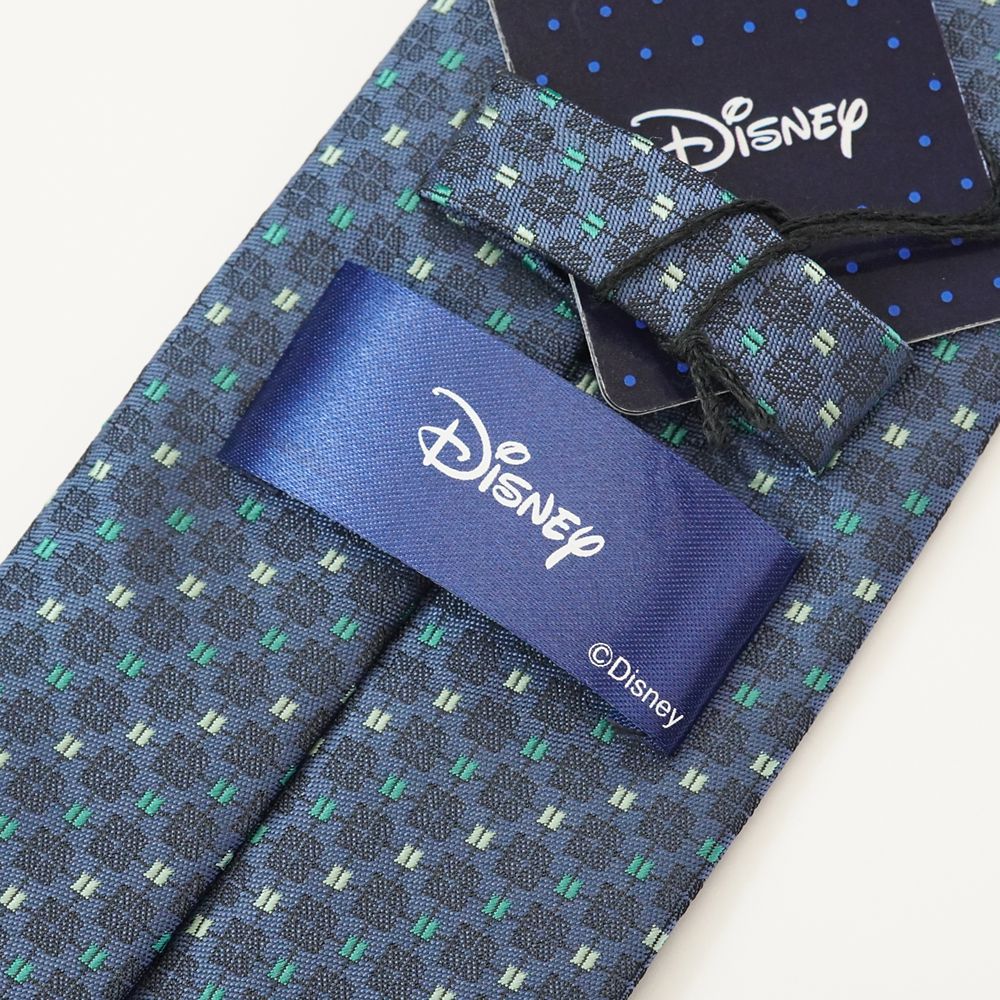 ディズニー／ネクタイ 　(リロ＆ステッチ・スクランプ柄ネクタイ　青緑)
