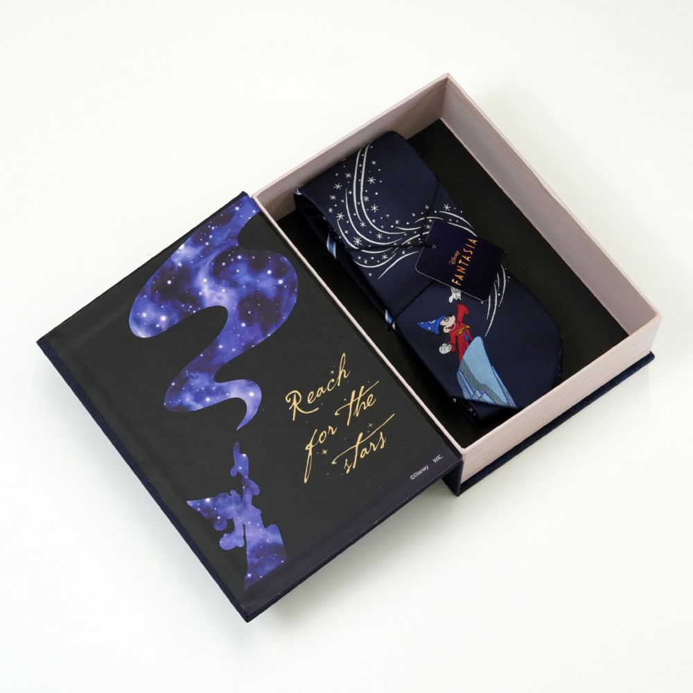 BOOK型BOX入りネクタイ   ファンタジア ストライプ柄