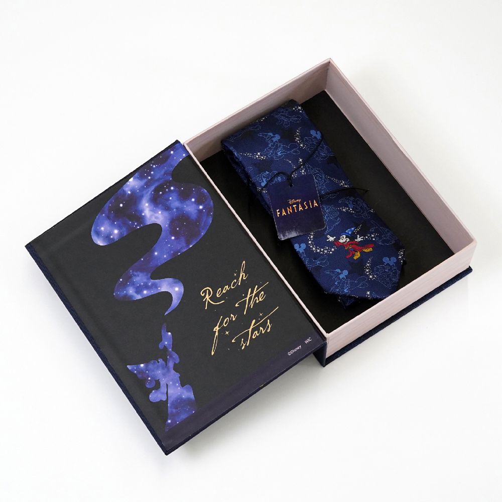 BOOK型BOX入りネクタイ   ファンタジア 総柄
