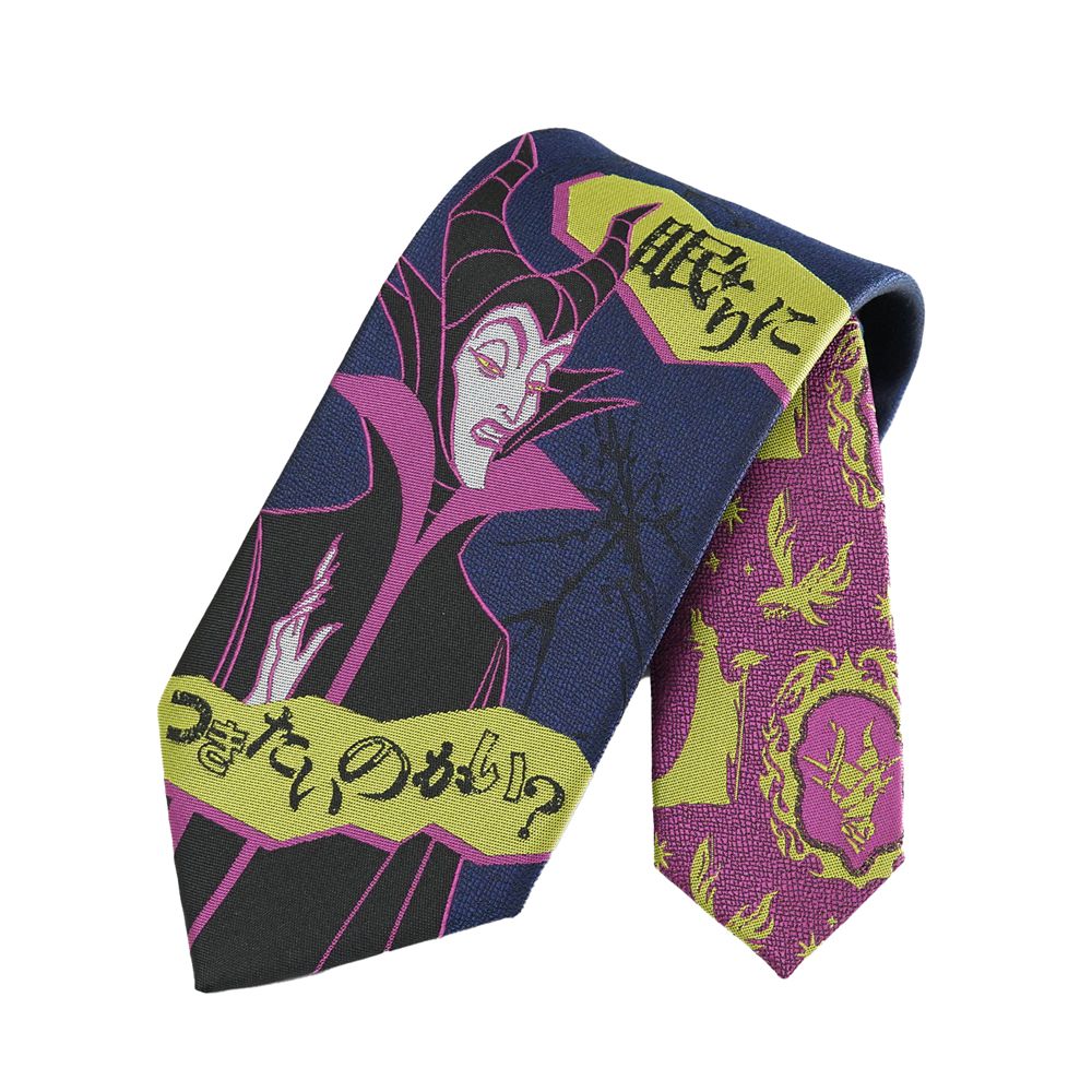 ディズニー／ネクタイ 　(ヴィランズ・マレフィセント柄)　DNDW1671