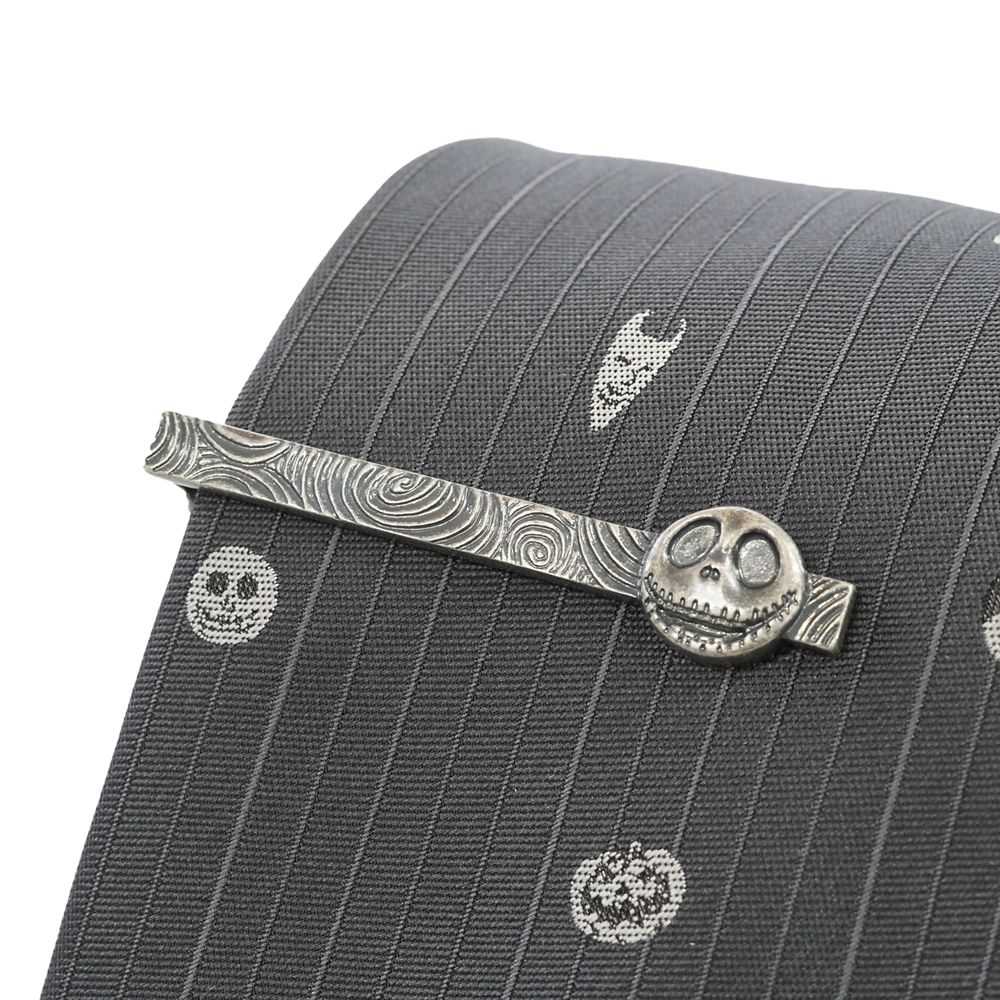 DISNEY／ネクタイ＆タイバー BOXセット　(ナイトメアー・ビフォア・クリスマス　バーチカル柄）DND50027 & Wa-10