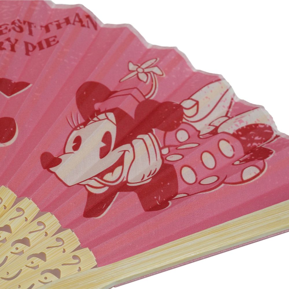 ディズニー／扇子（ミニーマウス柄)　収納袋付き　DSSEN11