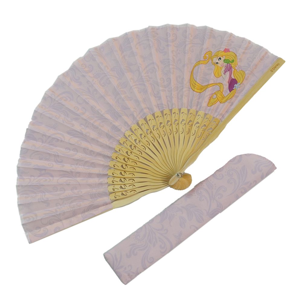 ディズニー／扇子（塔の上のラプンツェル柄)　収納袋付き　DSSEN16