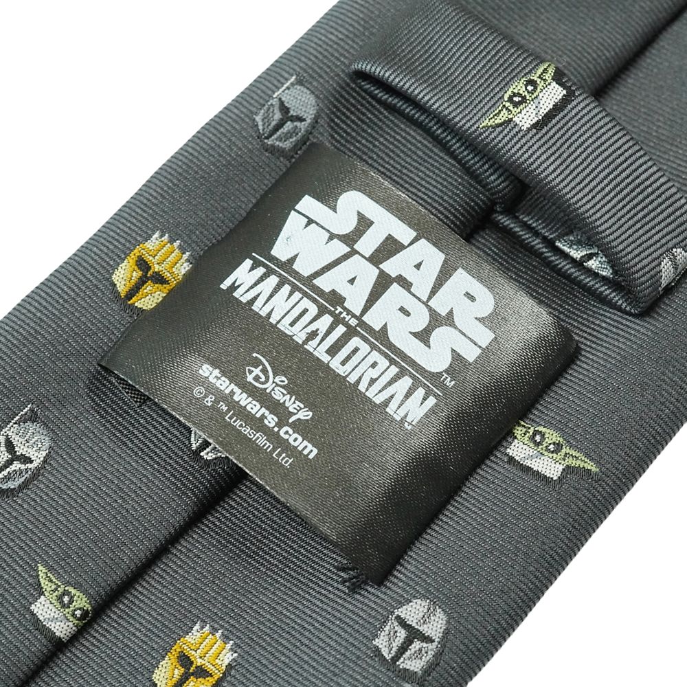 スター・ウォーズ／ネクタイ（マンダロリアン柄)　Ｄ50716　グレー