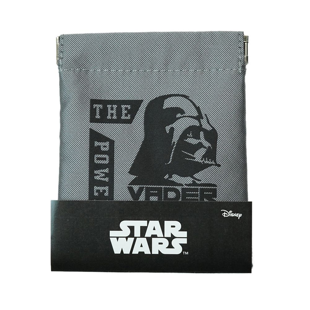スター・ウォーズ／ばねぐちポーチ（ダース・ベイダー＆ストームトルーパー柄)　DW1929グレー