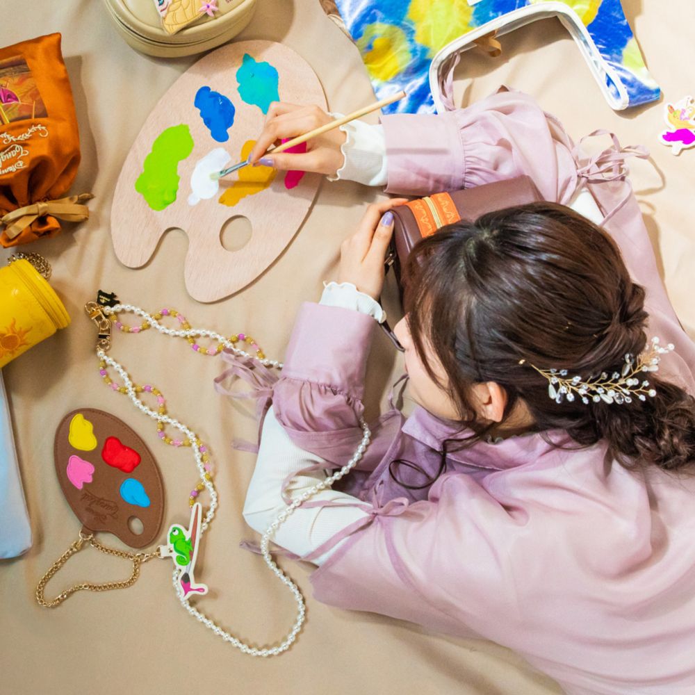 【ACCOMMODE】『塔の上のラプンツェル』ラプンツェル パスカル パレットパスケース(D-ST1951/BR)