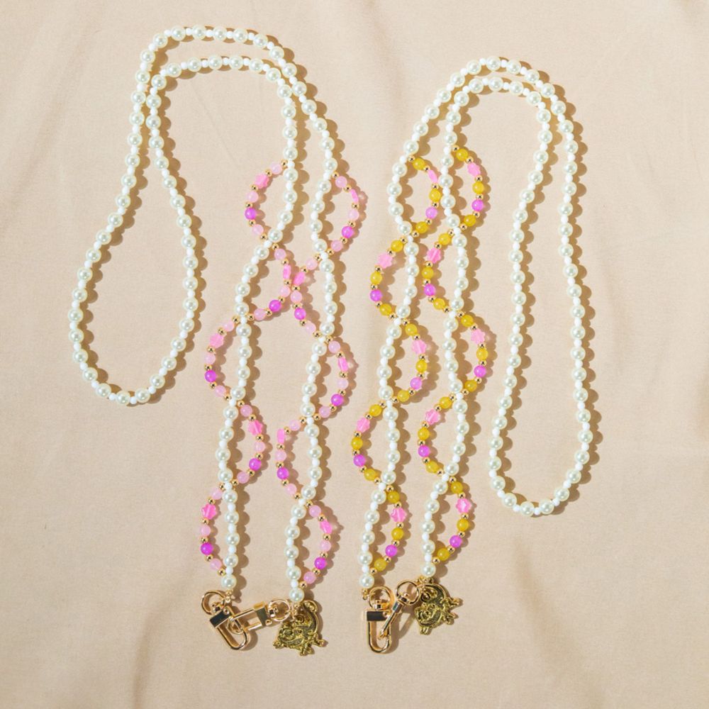 【ACCOMMODE】『塔の上のラプンツェル』ラプンツェル パスカル ビーズストラップ(D-KJ1511/PU)