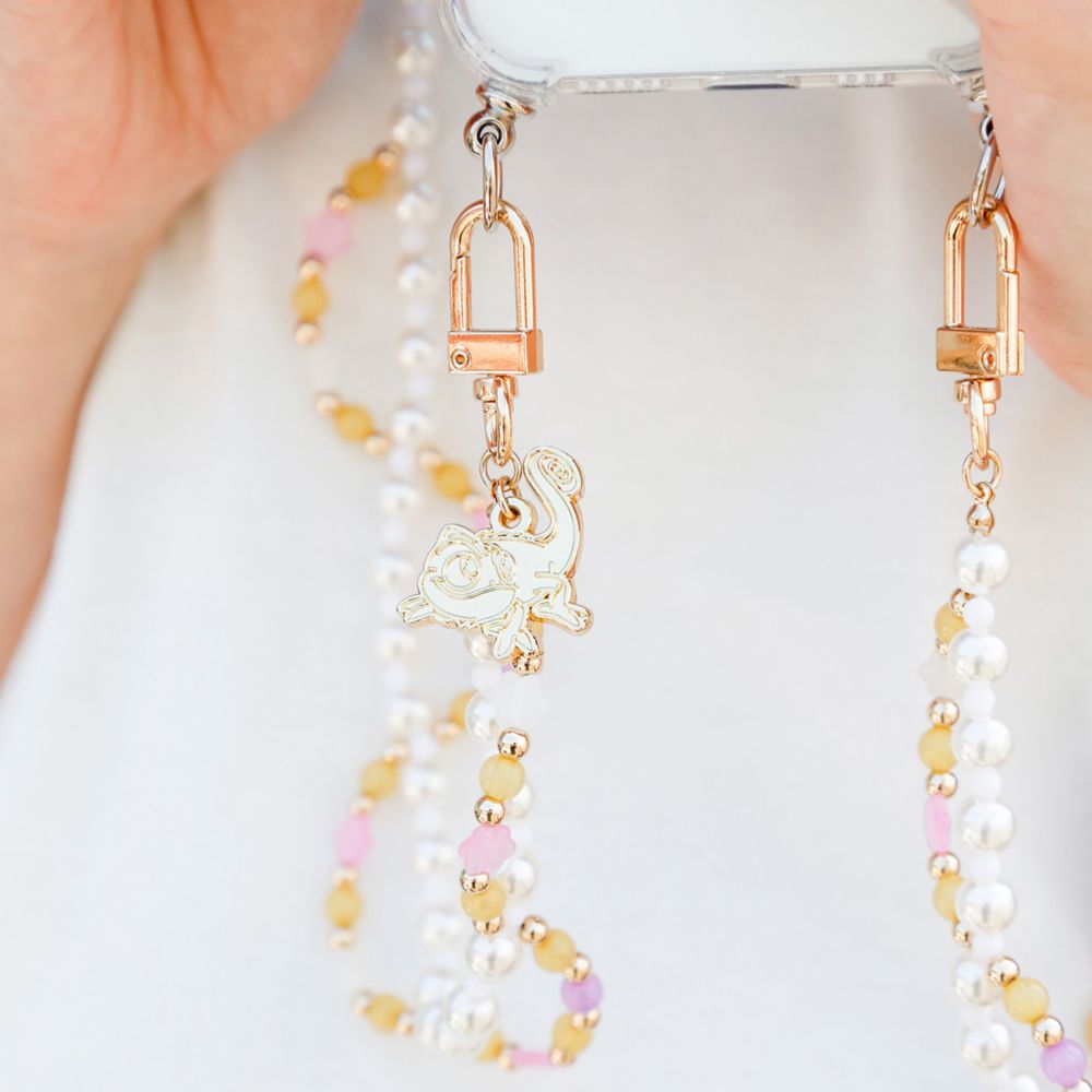 【ACCOMMODE】『塔の上のラプンツェル』ラプンツェル パスカル ビーズストラップ(D-KJ1511/YE)