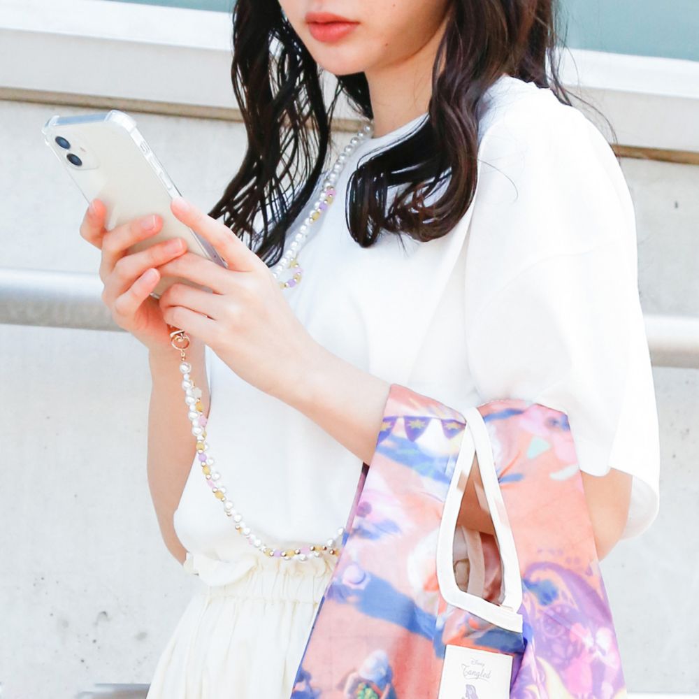 【ACCOMMODE】『塔の上のラプンツェル』ラプンツェル パスカル ビーズストラップ(D-KJ1511/YE)