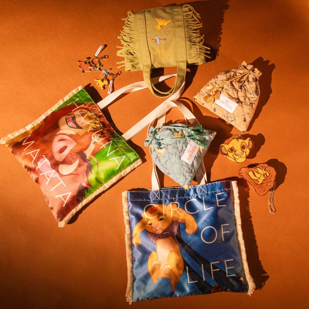 【ACCOMMODE】『ライオン・キング』シンバ ティモン プンバァ グラフィックトート(D-ST2011/GR)