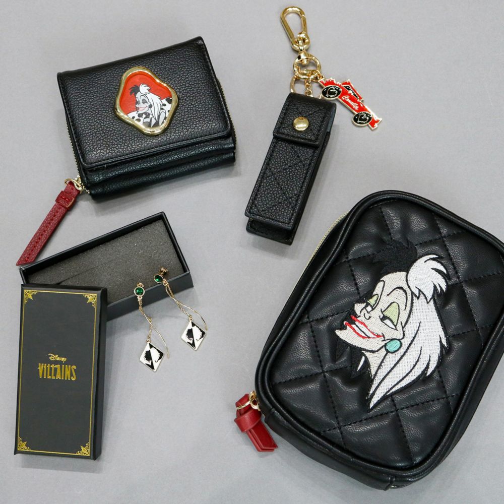 【ACCOMMODE】『101匹わんちゃん』クルエラ ウェーブピアス(D-KJ1523/BK)