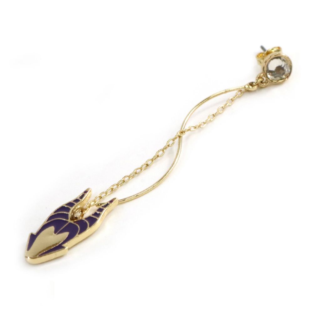 【ACCOMMODE】『眠れる森の美女』マレフィセント ウェーブピアス(D-KJ1523/SV)