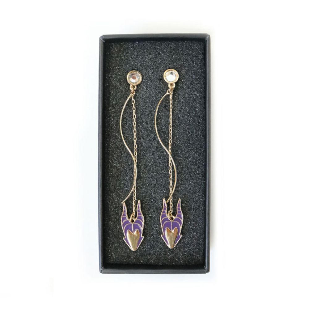 【ACCOMMODE】『眠れる森の美女』マレフィセント ウェーブピアス(D-KJ1523/SV)