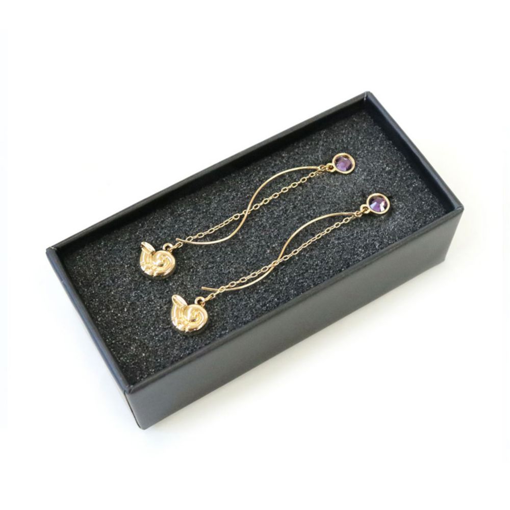 【ACCOMMODE】『リトル・マーメイド』アースラ ウェーブイヤリング(D-KJ1524/PU)