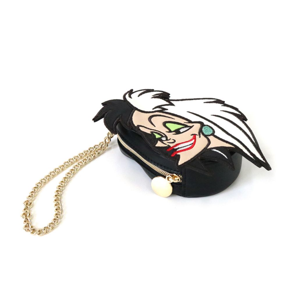 【ACCOMMODE】『101匹わんちゃん』クルエラ ダイカットポーチ(D-ST1961/CR)