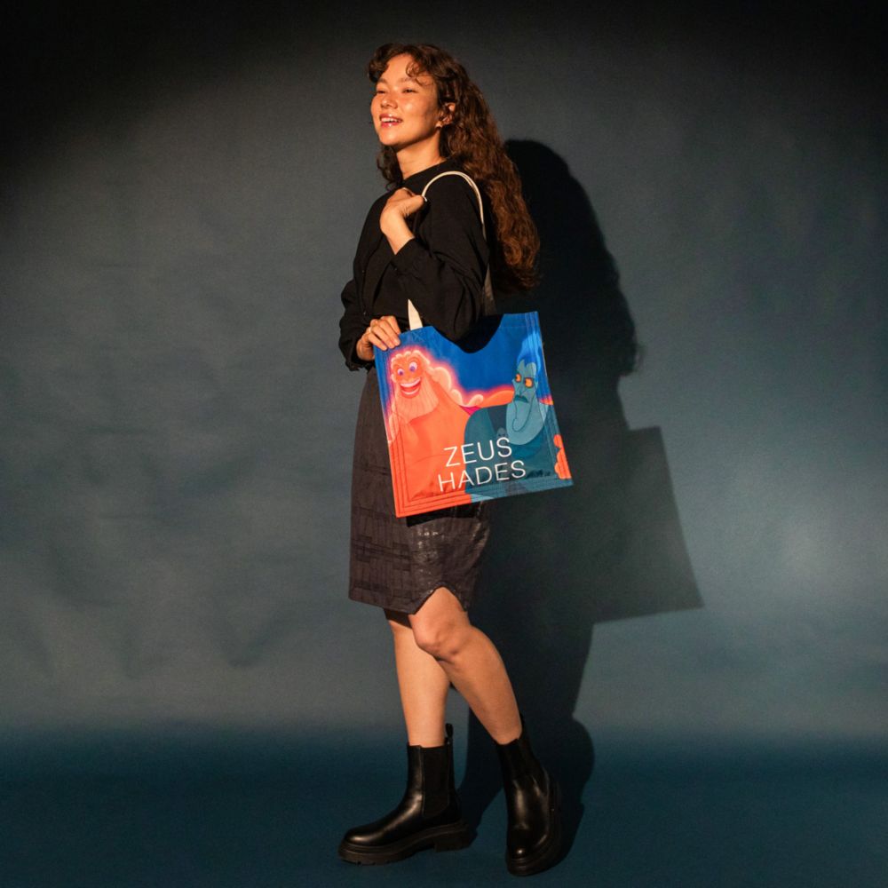 【ACCOMMODE】『ヘラクレス』 ゼウス ハデス グラフィックトート (D-SK1431/BL)